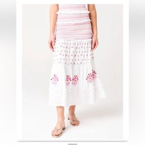 LoveShackFancy Nightingale Skirt in white - XS